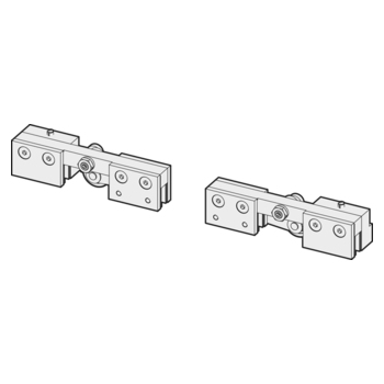 Laufwagen-Set NOVA 80 für Glas und SOFT-STOP - 28.584/28.586