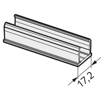 Sichtschutzprofil - 28.750/28.752