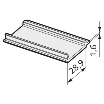 Einlegeprofil NOVA 80 - 28.755/28.757
