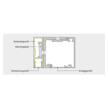 Sichtschutzprofil NOVA 80 - 28.750/28.752 - Detail