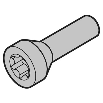 WSS Senkschraube M8x34 Zeichnung