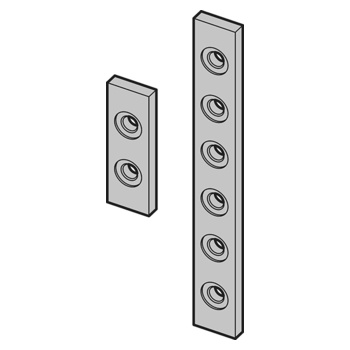 WSS Gegenplatte für 2- und 3-teilige Bänder Zeichnung