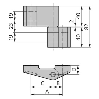 WSS Aluminium-Türband, 2-teilig 04.250.1863 Zeichnung