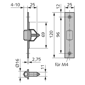 WSS Türschnäpper Massbild  01.670.0000.010