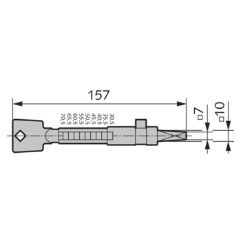 WSS Bauschlüssel Massbild 01.979.0000.558