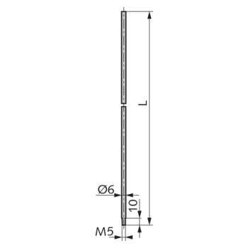 WSS Verbindungsstange (Rohrrahmen) M5 Massbild