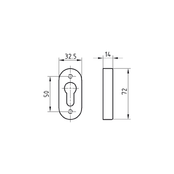 Zylinderrosette Glutz 5310.3C PZ