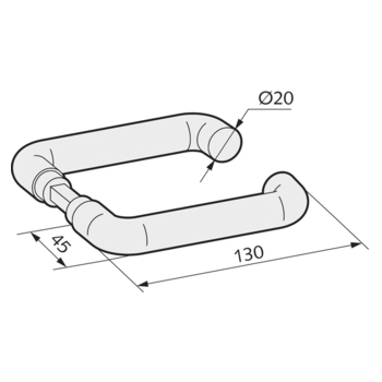 Türdrücker, runde Form