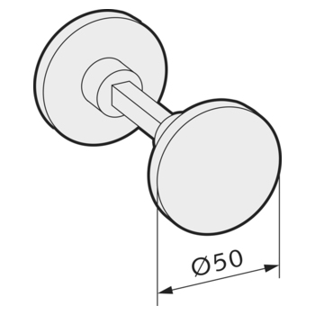 Drehknopf, mit Ansatzführung