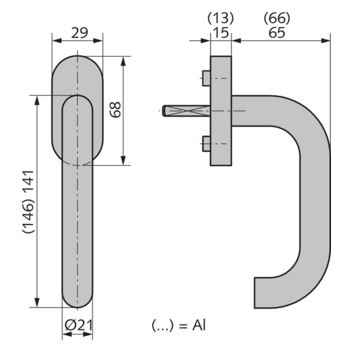 Fenstergriff Modell 108 - 10.460