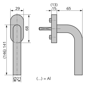 Fenstergriff Modell 109 10.461