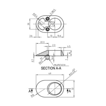 Sicherheitsrosette Nickal 4042S