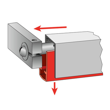 OPTION: Inverse Auslösung (Auslösung auf Zug inkl. Auslöseplatte)