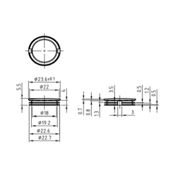 Zylinder-Abdeckrosetten RZ/PLASTIC