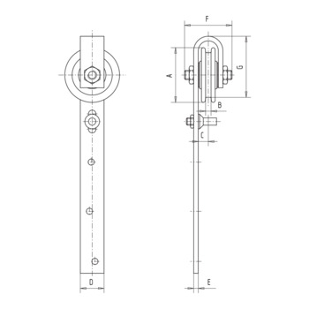 WSS - Schiebetor-Hangrolle - 03.270