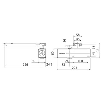 ASSA ABLOY DC200 - Massbild