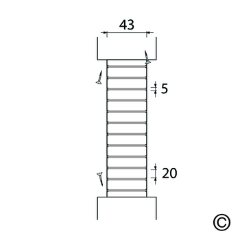 Torbel Gitter rund 1595 Massbild