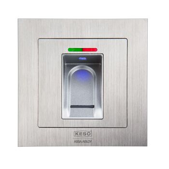 KESO Biokey Biometrisches Zutrittssystem Gate New Line AP/UP, mit Fernbedienung, 2 Relais, Edelstahl