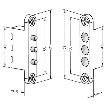 ASSA ABLOY Stromübertrager 10306 Massbild