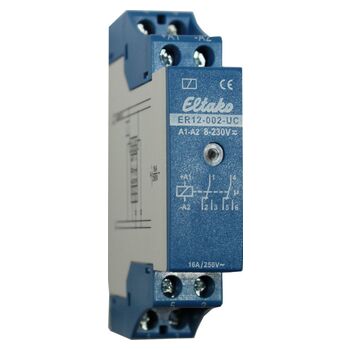 Steuerrelais, 2×U, 16A, 8-230 V UC