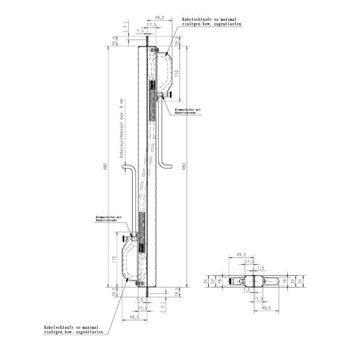 ASSA ABLOY Kabelübergang 10312-20-20--00 Massbild