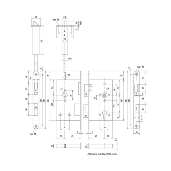 WSS Panikschloss, Funktion D, 2-flg. 01.500