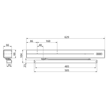 ASSA ABLOY DC700FMSK-DEV1- Massbild