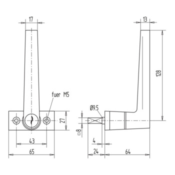 WSS Fenstergriff, abschliessbar für Schwing- und Wendeflügel 10.928