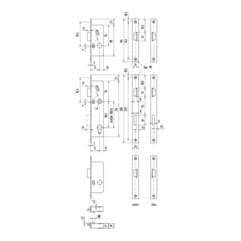 WSS Dreifallenschloss (RZ 100.5 mm) 01.304 Massbild