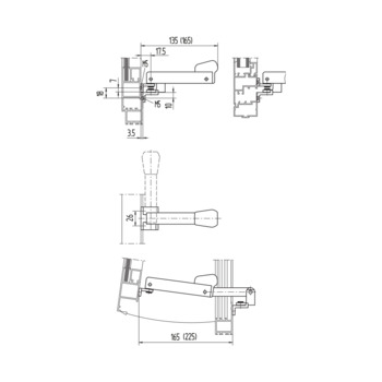 Fensteraussteller, seitlich drehbar 10.692