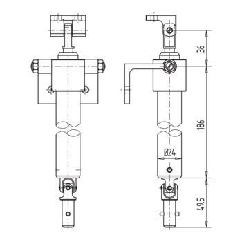 WSS Manueller Teleskop-Spindeltrieb, 2-stufig 12.103