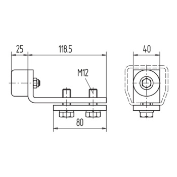 Schienenstopper HELM 03.514 Massbild