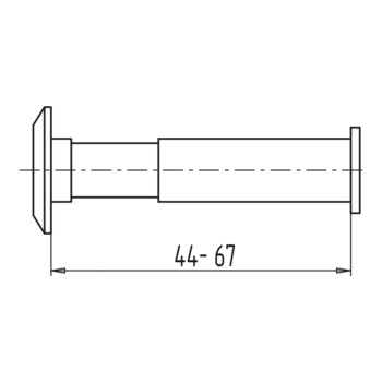 Türspion mit Weitwinkel-Optik 09.900