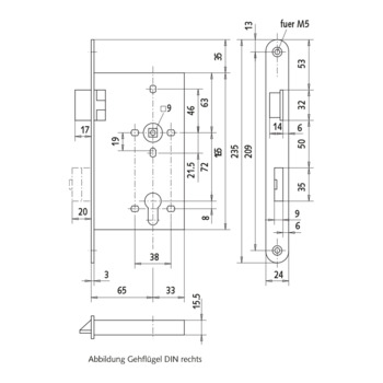 WSS Panikschloss, Funktion E, 2-flg. 01.506