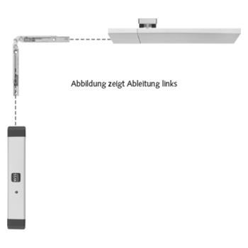 Klappflügelbeschlag AKL-210 mit senkrechtem Elektro-Spindelantrieb