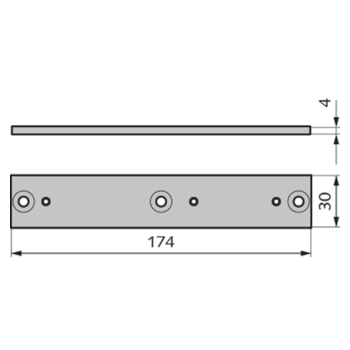 Unterplatte Handhebel AK-210/AKL-210