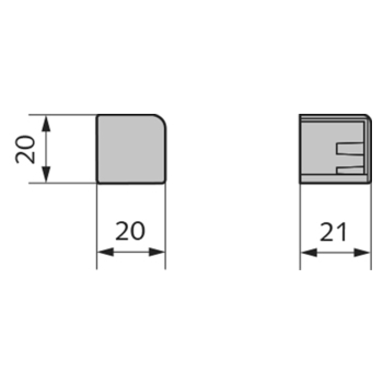 Eckabdeckkappe AK-210/AKL-210