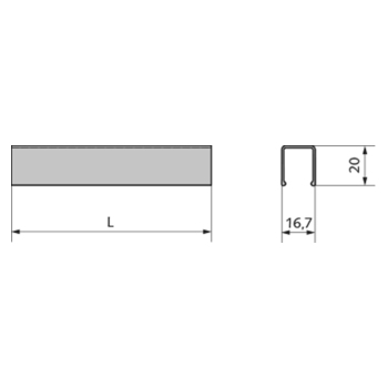 Abdeckschiene AK-210/AKL-210