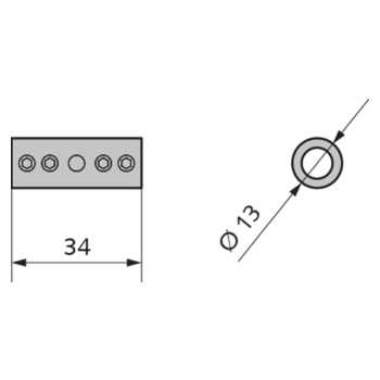 Verbindungsmuffe AK-210/AKL-210 Klemmen/Klemmen