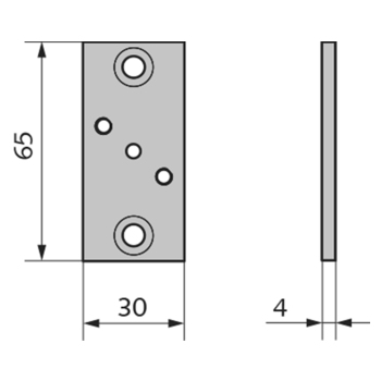 Unterplatte Seilzugführung AK-210/AKL-210