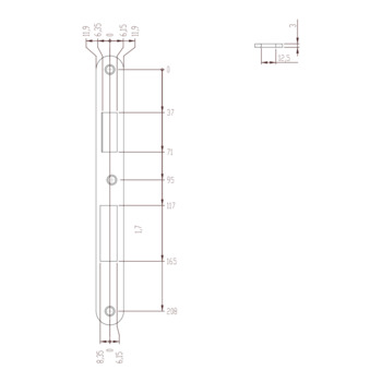 Flachschliessblech rund Z09XSBL-05----1