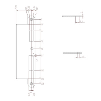 ASSA ABLOY LAP-Schliessblech Z09XSBL-09----1