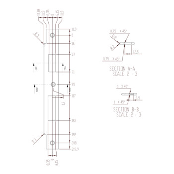 ASSA ABLOY LAP-Flachschliessblech eckig Z09XSBL-11----1