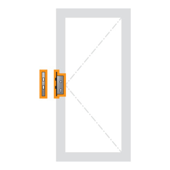 Panik-Verschluss-Set 1, Profilserie Wicona EVO 65 01.200