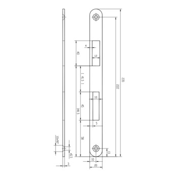 effeff Flachschliessblech 809.0000 