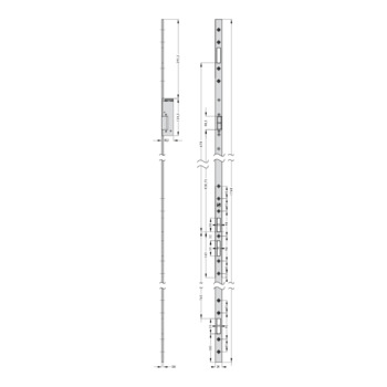 effeff Schliessblech (inkl. Fluchttüröffner Mod. 331) 331U80-60