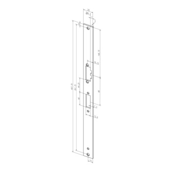 Ersatzschliessbleche zu MEDIATOR Lineartüröffner -------36A35-01