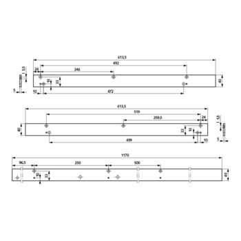 Montageplatten-Set für GSR/BG