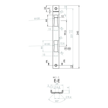 GLAMETEC GLA4554 00/500 Massbild