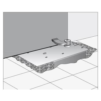 DICTATOR Bodentürschließer WAB 180 Montagebeispiel Bild